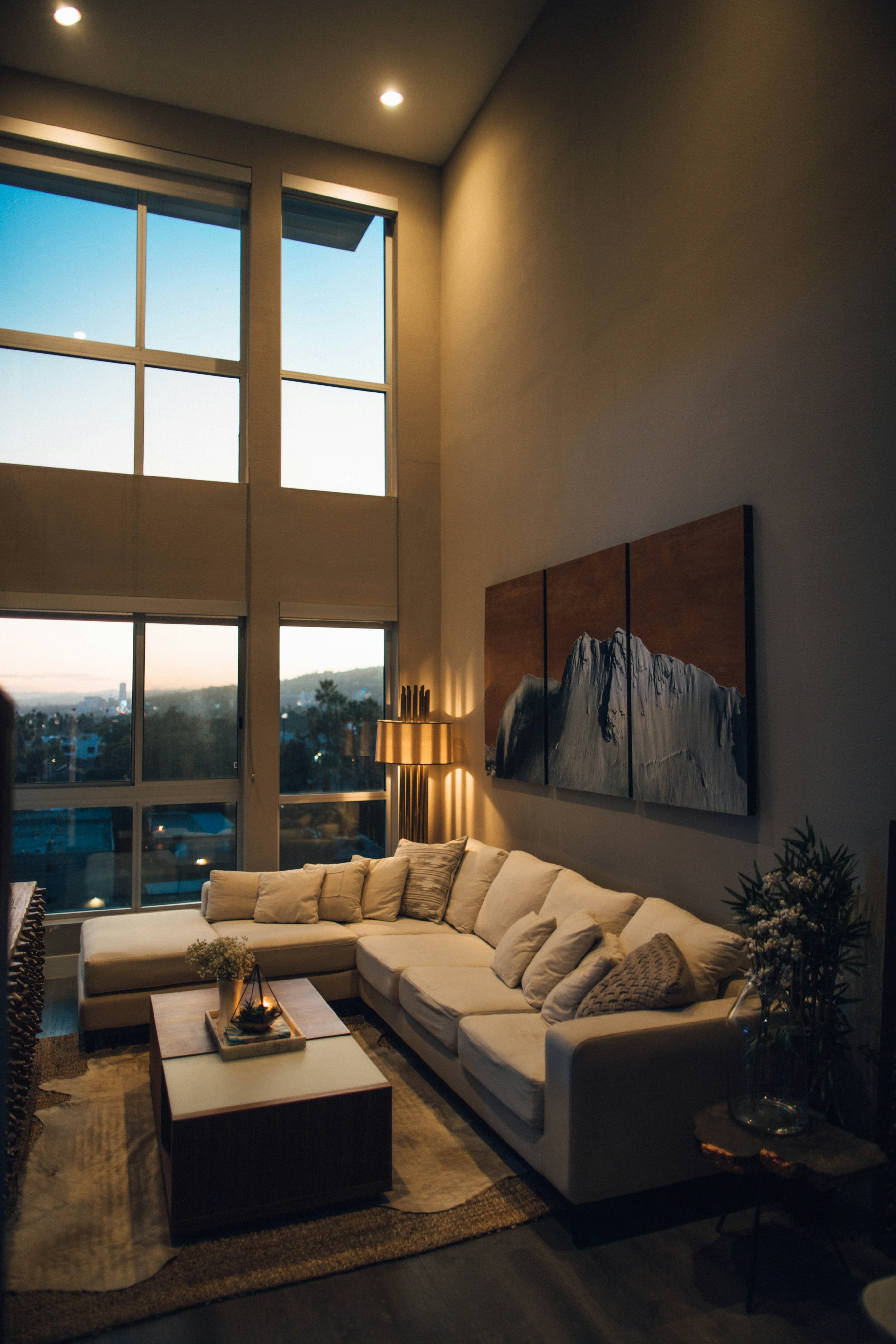 Luxury home interior living room